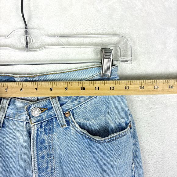 VTG 90s Levis 501 Jeans Women 5 Short (26x29) Button Fly Distressed Faded USA - Picture 8 of 12